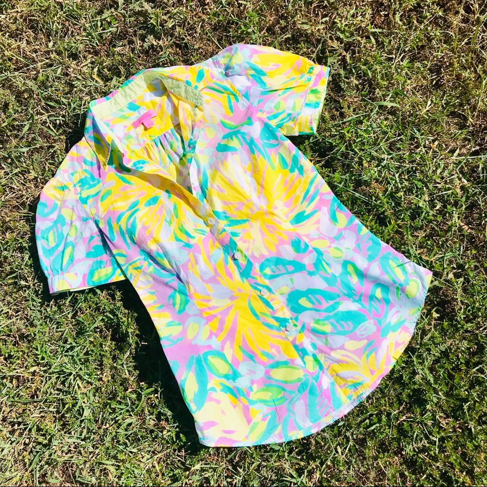 Lilly Pulitzer Womens Jonni Shirt Button Up